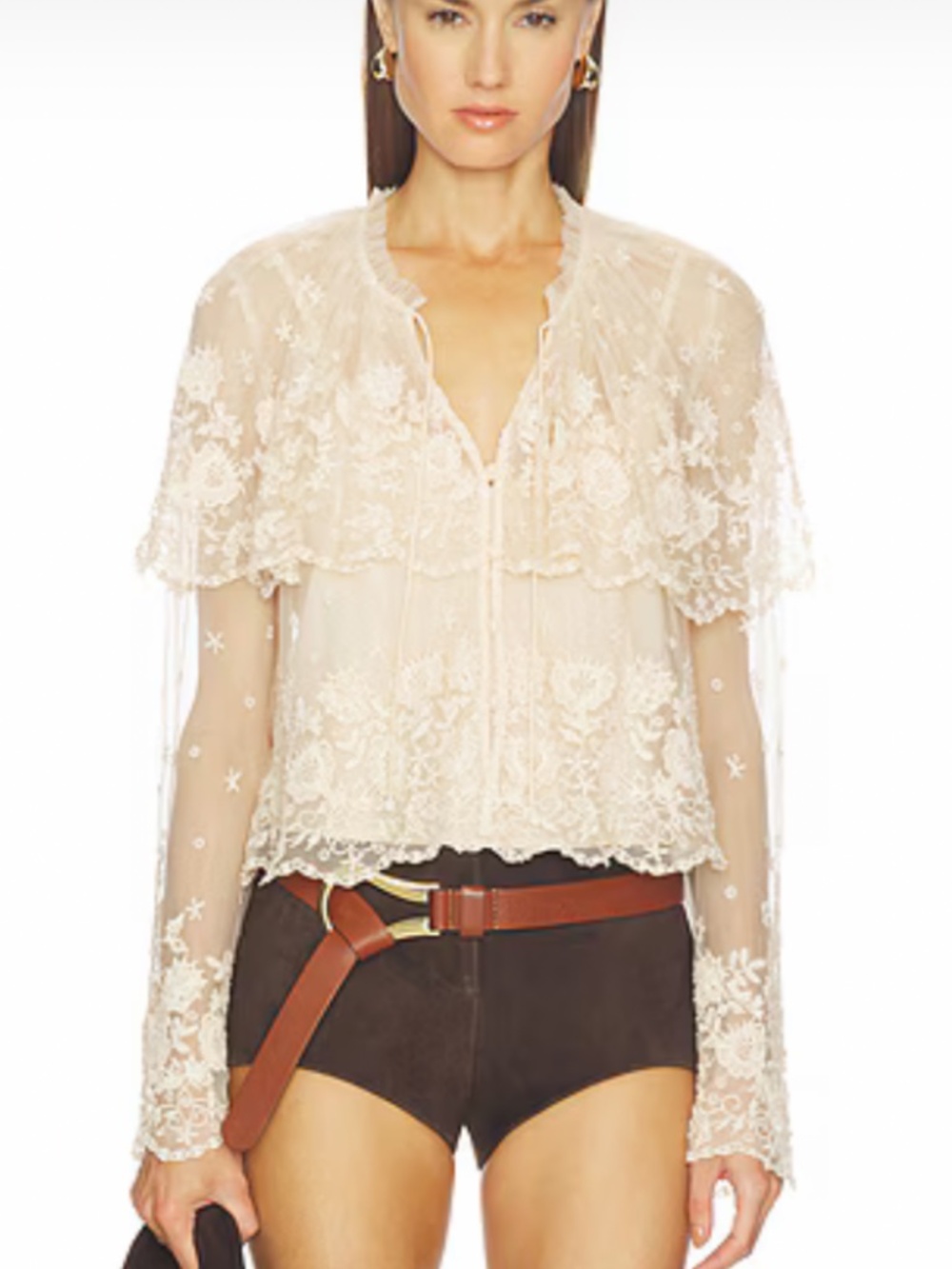 Brand new SEA NY Bronte Longsleeve Top in blush, L